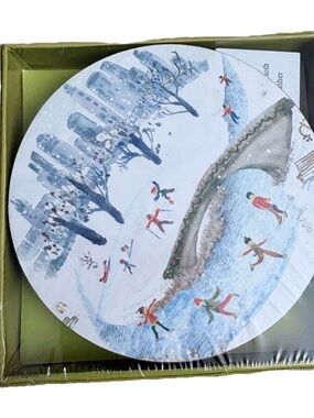 Set of 4 Assortment Christmas coasters, Time Square Super Absorbent